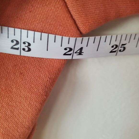 Primark Cares Womens M Oversized Loose Fit Hoodie Pullover Sweatshirt Orange - Picture 5 of 9